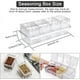 thumbnail image 2 of 4 tarros de especias con cuchara de plástico, tarros de especias transparentes, caja de condimentos, caja de condimentos de acrílico, caja de botellas de especias, tarros de especias de cocina JM, 2 of 5