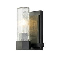 Lucas McKearn Navarre 1-light Transitional Metal Bath Vanity Light in Black/Gray