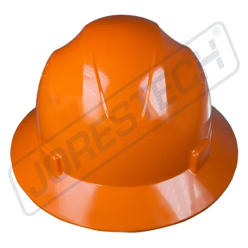 Orange Hard Hat Full Brim Jorestech 4 Point Ratchet Suspension Construction Ansi