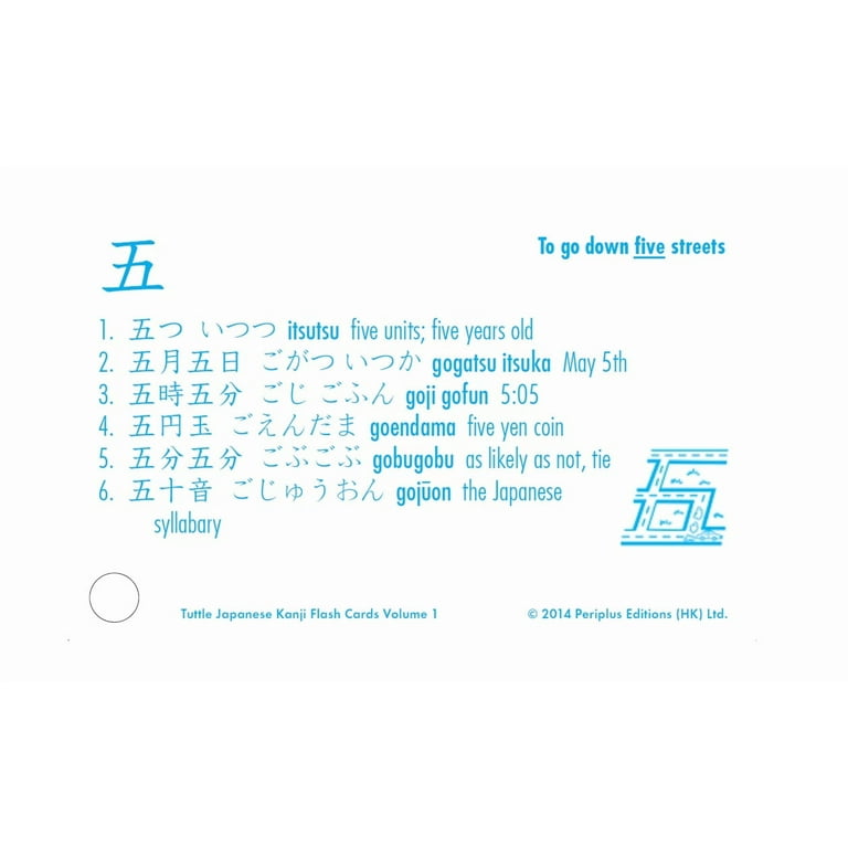 Japanese Kanji Flash Cards Kit Volume 1 : Kanji 1-200: JLPT