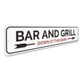 thumbnail image 3 of Bar and Grill Sign, Grill Master Sign, Bar Owner Sign, Barn Bar Aluminum Sign - 4x18 inches, 3 of 4