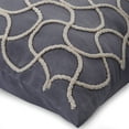 thumbnail image 2 of Cushion Covers For Chairs, Gray Euro Size Pillow Shams 26x26 inch (65x65 cm), Suede Euro Pillow Covers, Abstract, Contemporary European Shams - Jute Entangled, 2 of 3