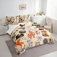 thumbnail image 3 of Feelyou Western Cactus Plant Bedding Comforter Set 7pcs, Hippie Cowboys Boot Queen Bedding Sets, Teens kdis Boys Girls Reversible Queen Sheet Sets, Ultra Soft Bedroom Decor, 3 of 7