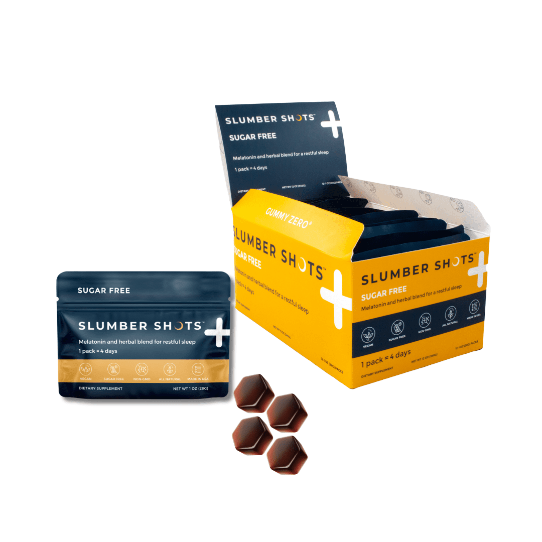 Seattle Gummy Company Slumber Shots Sleep Aid Gummies, 12-Pack, Mango Flavor