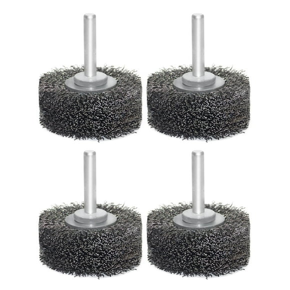 Cepillo de alambre OSFTBVT de 5 x 2 cm para taladro de acero al carbono, paquete de 4