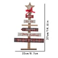 thumbnail image 3 of MXTPOV 14.6 in Wooden Christmas Tree Letters Painted Christmas Tree Decorations Mini Christmas Tree Desktop Christmas Decorations Home Decor for Party Birthday Wedding Christmas Gifts, 3 of 6