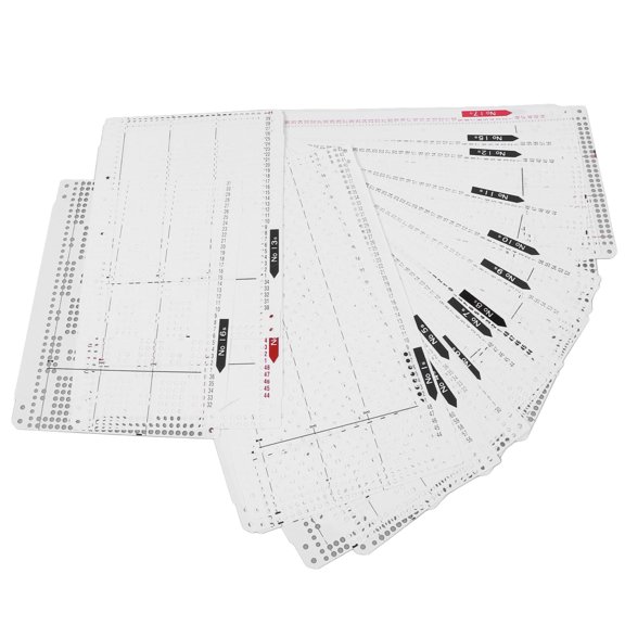 Nestlednature Knitting Machine Punch Card, Knitting Machine Flower Punch Card No. 1‑20 Punching Accuracy Soft Knitting Machine Accessories, For Damaged Or Braiding