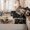 Beige Black, variant on Erosebridal Retro Patchwork Skull Zipper Twin Comforter Sets with Fitted Sheet and 2 Pillowcases,Raven Butterfly Floral Zipper Bedding Set,Beige Black,4-Piece,Black Reversible