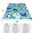thumbnail image 5 of Bingfone Flying Swallows Print Flannel Fleece Blanket Throw Blanket For Bed,Sofa,Couch,Travel,Camping(60"X50"), 5 of 9