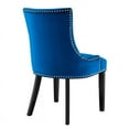 thumbnail image 5 of Modway Marquis 20.5" Velvet Dining Side Chairs in Emerald Green/Black (Set of 2), 5 of 9