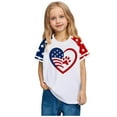 thumbnail image 4 of Gamivast My Recent Placed Girls 4Th Of July Usa Shirt Usa Flag Patriotic T-Shirt Independence Day Outfit for Kids White Placed Recently by Me Delivery Status, 4 of 7