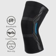 thumbnail image 2 of Professional Knee Brace 1 Pair - Non-Slip Sports Knee Protector for Men and Women, Size L, Red, Comfort and Support., 2 of 5