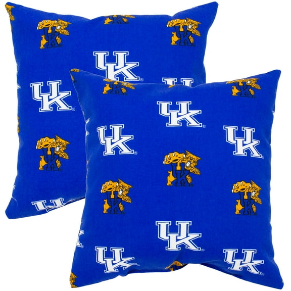 Kentucky Wildcats College Covers Indoor or Outdoor Decorative Pillow Pair, 16 in x 16 in
