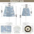 thumbnail image 2 of Table Lamps 3 Color 10 Way Dimmable LED Nightstand Lamp for Bedroom, Living Room, Home Office Cute Geese and Daisies Small, 2 of 7