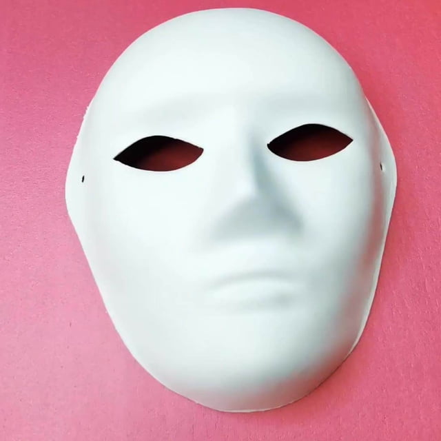 10 PCS DIY Máscaras de cara completa, Máscara de papel pintable, Máscara de bricolaje blanca, Máscara de mascarada, Máscara de Mardi Gras, Máscaras de cara completa de fiesta XianweiShao 8390611994259