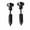 Black, variant on Punk Rock Stainless Steel Whole Screw Spike Ear Studs Earrings Men's Women's-Silver