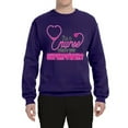 thumbnail image 2 of Wild Bobby, Funny Nurse Whats Your Superpower Nurse Week, Inspirational/Christian, Unisex Crewneck Graphic Sweatshirt, Purple, Large, 2 of 4