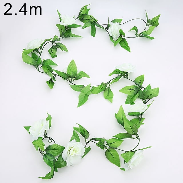 90cm plantas de vid artificiales colgando hiedra hojas verdes guirnalda rábano algas uva flores falsas hogar jardín pared decoración de fiesta Tan Jianjun unisex