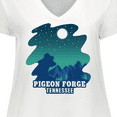 thumbnail image 4 of Inktastic Smoky Mountains Pigeon Forge Tennessee with Bear Women's Plus Size V-Neck T-Shirt, 4 of 5