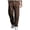 Brown, variant on Mens Wide Leg Sweatpants Casual Elatic Waist Drawstring Baggy Jogger Pants with Pockets Loose Fit Lightweight Athletic Lounge Trouse