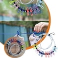 thumbnail image 1 of WIFKLSIIPG Creative Outdoor Elastic Windproof Clip Clothesline with Positioning Buckle Clothesline Clothesline with Windproof Clip 12 Clips(White), 1 of 6