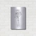 thumbnail image 3 of Luxe Metal Art 'Floral Bunch 3' by Line and Brush, Metal Wall Art, 16"x24", 3 of 7