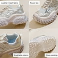 thumbnail image 3 of Women's Mesh Platform Sneakers;Breathable PU and Mesh Sports Shoes;Non-Slip Compression Molded EVA Mixed Foam Midsole;Comfortable Memory Foam Insoles Casual Shoes, 3 of 5