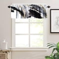 thumbnail image 5 of Modern Abstract Curtains Valances Oil Black White Abstract Geometric Graffiti Minimalist Style Curtains Valances for Kitchen Living Room Decor 54"x18", 5 of 5