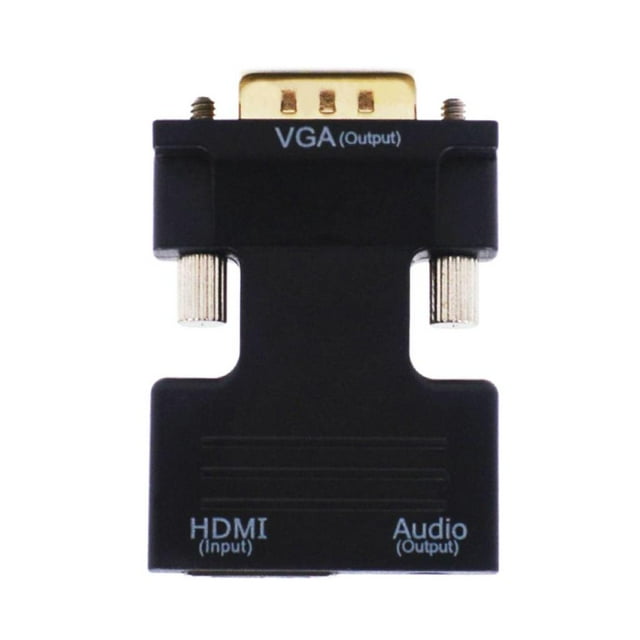 Adaptador De VGA A Convertidor F / M Compatible Con Salida De Señal 1080P Negro shamjiam Adaptador HDMI a VGA