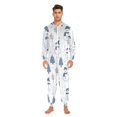 thumbnail image 3 of FORMRS Onesies Pajama for Adults Unisex Hoodie Winter Jumpsuit One Piece Sleepwear, Sizes S-2XL, Cartoon Snowmen, 3 of 7