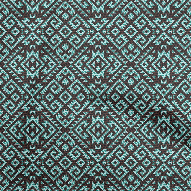 oneOone Silk Tabby Rust Brown Fabric African Aztech Craft Projects Decor Fabric Printed By The Yard 42 Inch Wide