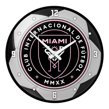 Inter Miami CF 17.5 Modern Disc Wall Clock