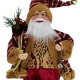 thumbnail image 4 of fastboy Bonhomme de Neige Santa Claus Poupée Décoration Intérieur Table Bureau Statue Décor Or Rouge, 4 of 7