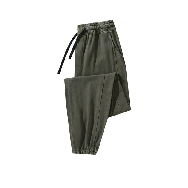 Pantalones largos para hombre, informales, lisos, con cremallera, a la moda, de manga larga, con cuello alto, blusa, pantalones largos de algodón para hombre