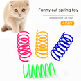 thumbnail image 2 of Juguete de plástico con resorte para gatos, pelota para golpear, interactivo, divertido y perezoso, paquete de 4, 2 of 6