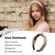 thumbnail image 2 of Diadema con nudo torcido Minnieouse diadema de perlas elegante Beige AP010010-04B, 2 of 6