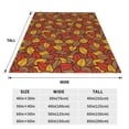 thumbnail image 3 of Salouo Fall Leaves Print Bed Blankets,Flannel Blanket Comfortable Air Conditioning Blanket Lightweight Blanket for Sofa Bed Travel & Couch -50"x40", 3 of 8