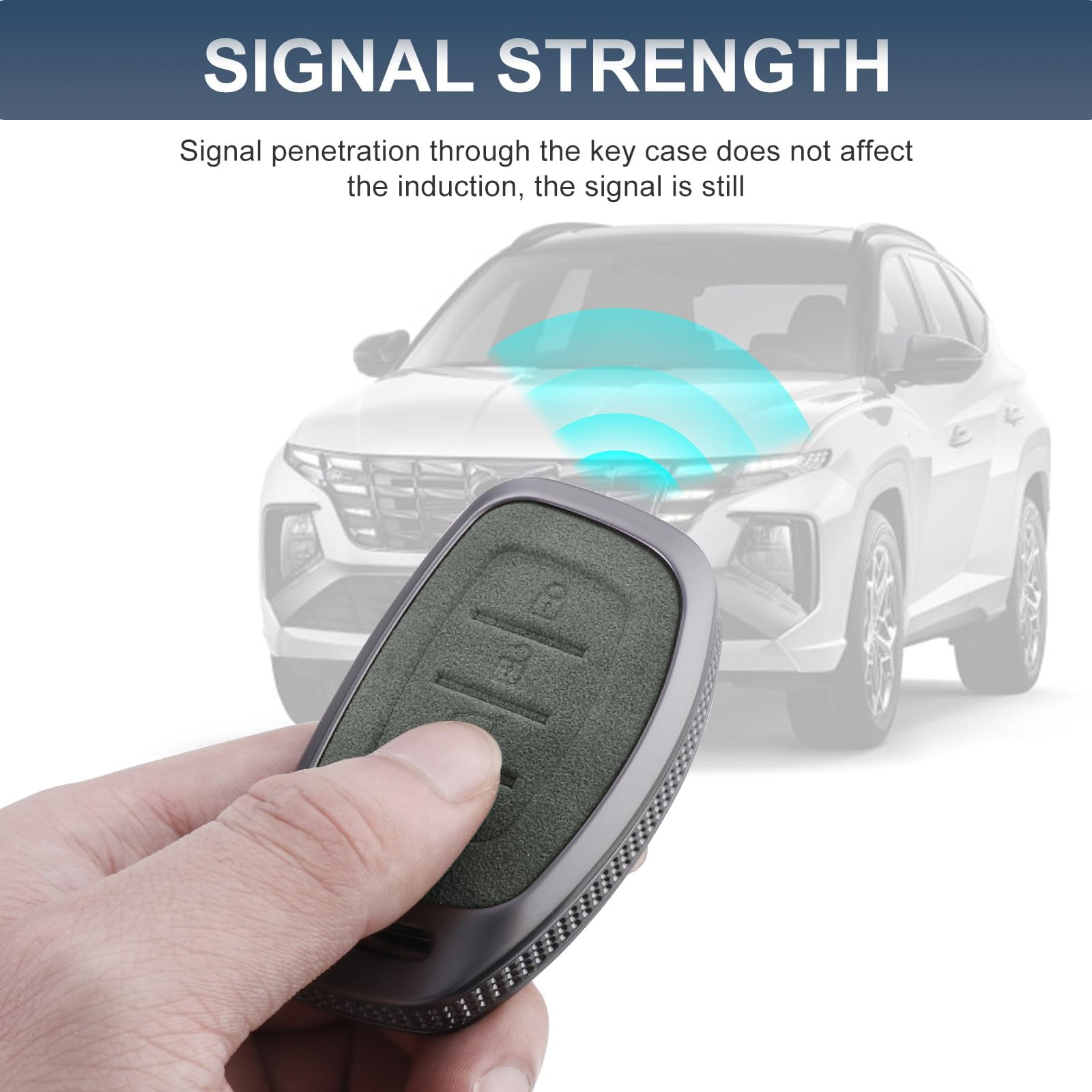 for Hyundai Key Fob Cover, Full Protection Key Case Shell Compatible with Hyundai Elantra Ioniq Sonata Tucson Elantra GT 4 Buttons