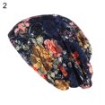 thumbnail image 2 of Bueautybox Ethnic Lace Flower Baggy Beanie Cap Women's Spring Summer Breathable Casual Hat, 2 of 6