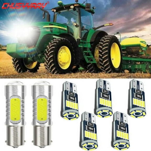 2 SUPER BRIGHT LED light bulbs For Deere S240 X330 X350 X350R X354 mower bulbs