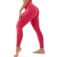 thumbnail image 4 of Workout Leggings for Women - High Waisted Yoga Pants Tummy Control Compression for Running Hot Pink XL, 4 of 4
