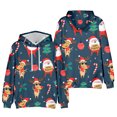 thumbnail image 4 of Lilgiuy Men's Novelty Casual Christmas Printed Sweater Long Sleeve Hooded Pocket Top Sweater for Tennis Basketball, 4 of 4