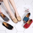 thumbnail image 6 of Big Size Women's Casual Loafers Slip On Leather Shoes Lightweight Walking Shoes Moccasins Classic Penny Loafer Flats Boat Shoes, 6 of 6