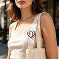 thumbnail image 3 of Decorative Brooch Football Pattern Heart Shape Zinc Alloy Lapel Pin Sweater Dress Suit Lapel Badge Versatile Outfit Accessory, 3 of 8