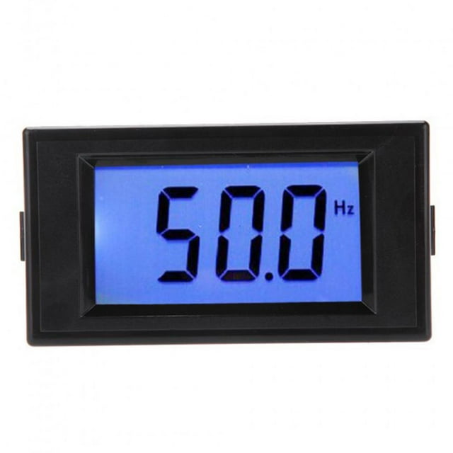 Medidor De Probador De Medidor De Digital LCD 10-199.9Hz 80V - CA Azul Yotijar Panel de frecuencia digital
