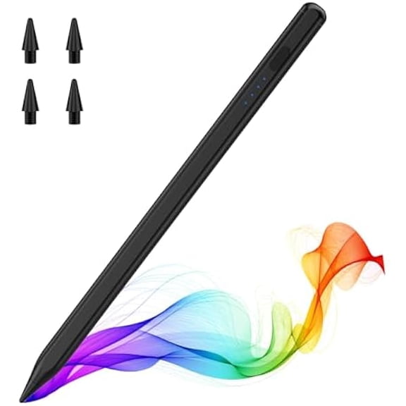 can Pencil for iPad (A16) 11th 10th Gen, Stylus Pen for 2018-2025 Apple iPad 11/10/9/8/7/6/A16, Mini 7/6/5, Air M3/M2 11"/13"/5/4/3, Pro M4 13"/12.9"/11" Tilt Sensitivity, USB-C Fast Charging,Black