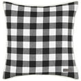 thumbnail image 1 of Eddie Bauer Cabin Plaid Square Pillow, 20-Inch, Black, 1 of 7