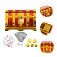 thumbnail image 3 of 1 Set Retro Plastic Pirate Treasure Boxes Kids Small Plastic Treasure Chest Toy, 3 of 6