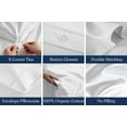 thumbnail image 4 of Delara 100% Eucalyptus Lyocell Tencel Twin Duvet Cover Set 2-Piece with 1 Sham – Cooling, Silky Soft, Breathable, Moisture-Wicking, Carbon, 4 of 8