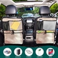 thumbnail image 5 of WOBOGO Cute Chihuahua Dog Backseat Car Organizer Footed Universal Car with Touch Screen Tablet Holder Rear Seat Protector, 5 of 7